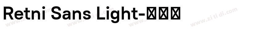 Retni Sans Light字体转换